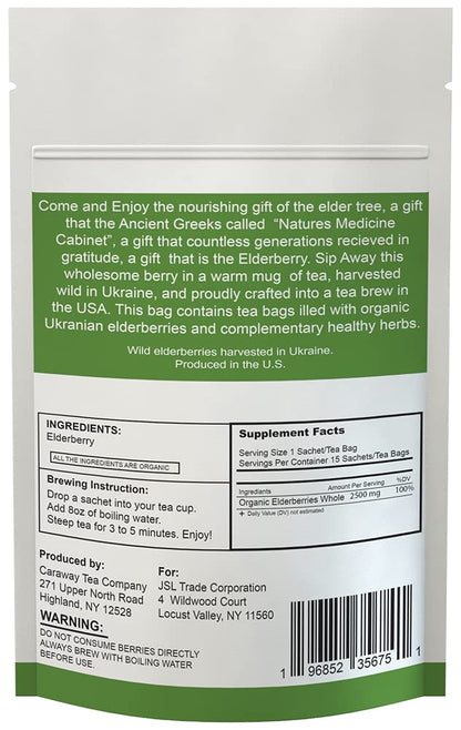 Elderberry Tea (100 ct) - Made in the USA