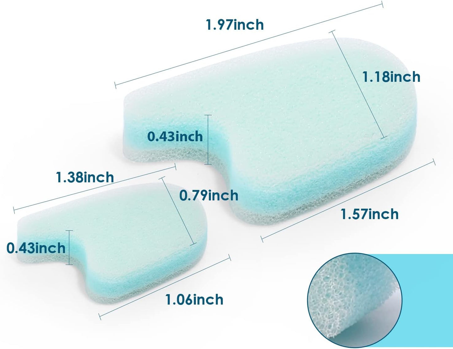 12 Packs Foam Toe Separator - Kimihome Toe Gasket-Redress Overlapping Toes, Prevent Friction and Release Pressure, Relieve The Pain Caused by Bunions
