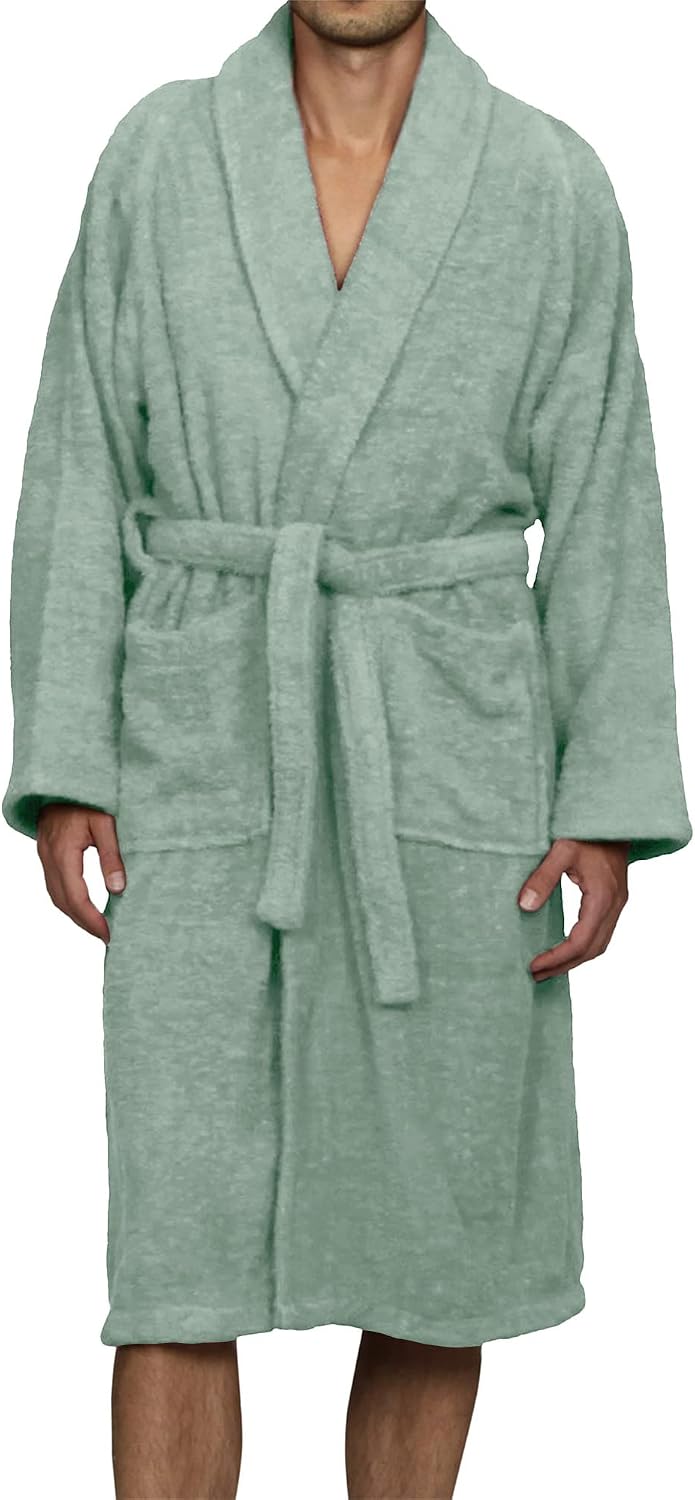 Cotton Unisex Terry Robe, Soft And Absorbent Robes For Men And Women, Bathroom Accessories