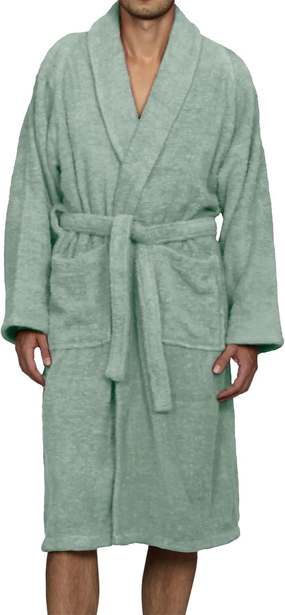 Cotton Unisex Terry Robe, Soft And Absorbent Robes For Men And Women, Bathroom Accessories