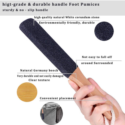 Kinepi Foot File & Foot Scrubber,Pumice Stone for Feet Callus Remover | Pedicure foot rasp helps smooth cracked heels,dead skin,and hard skin after shower for wet or dry daily and weekly foot care