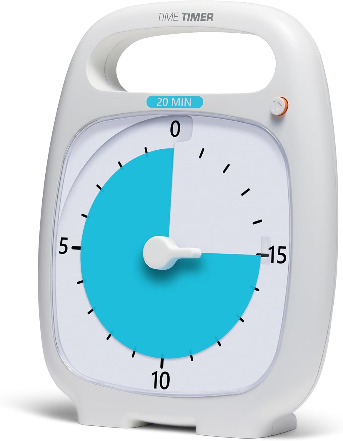 TIME TIMER Plus 60 Minute Desk Visual Timer - Countdown Timer with Portable Handle for Classroom, Office, Homeschooling, Study Tool with Silent Operation (Charcoal)