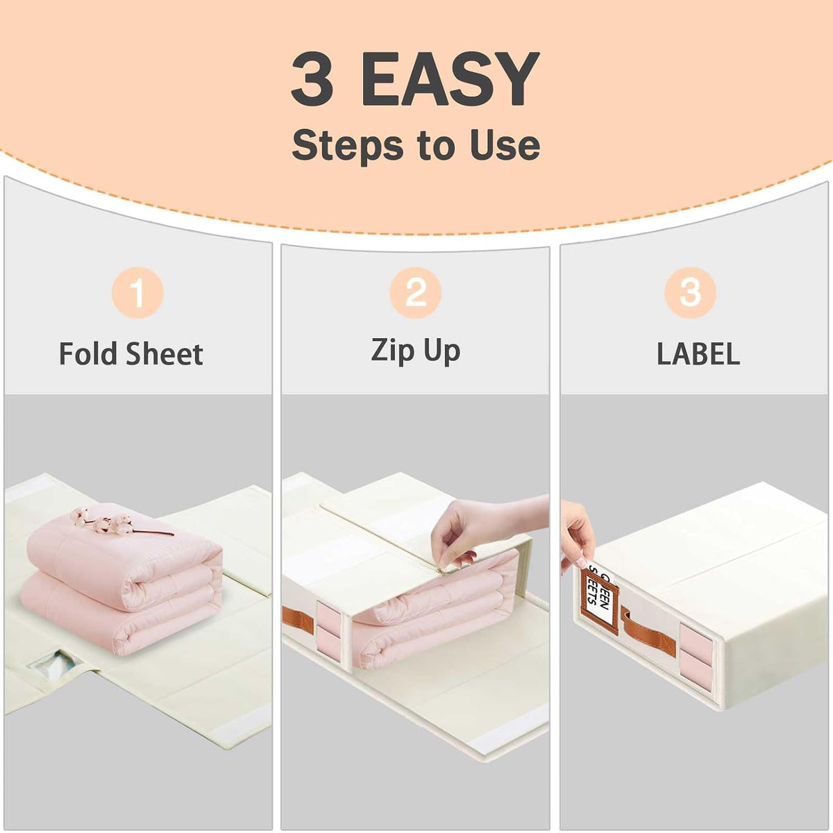 GhvyenntteS Bed Sheet Organizers and Storage, Closet Organizer