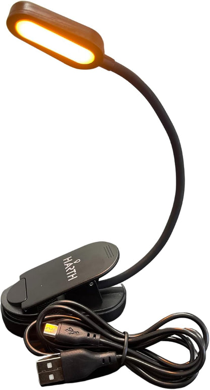 Clip on Book Lights for Reading at Night I 1200 mAh Rechargeable Reading Lights for Books in Bed I Led Clip Lights Book Lovers Gifts I Clip on Lamp Book Reading Light for Bed I Reading Lamps for Bed