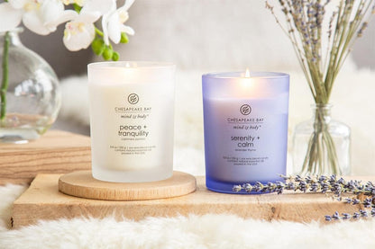 Chesapeake Bay Candle Scented Candle Serenity + Calm (Lavender Thyme) Coffee Table Home Décor