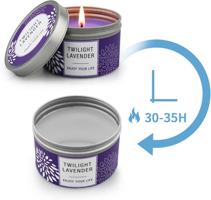 Candles, Scented Candles Gift Set for Women, 8 Pack Fruity Floral Soy Wax Aromatherapy Candles, Travel Tin Candles in Artist Gift Box, Birthday Gifts for Mom, Wife, Sister, Friend, Housewarming