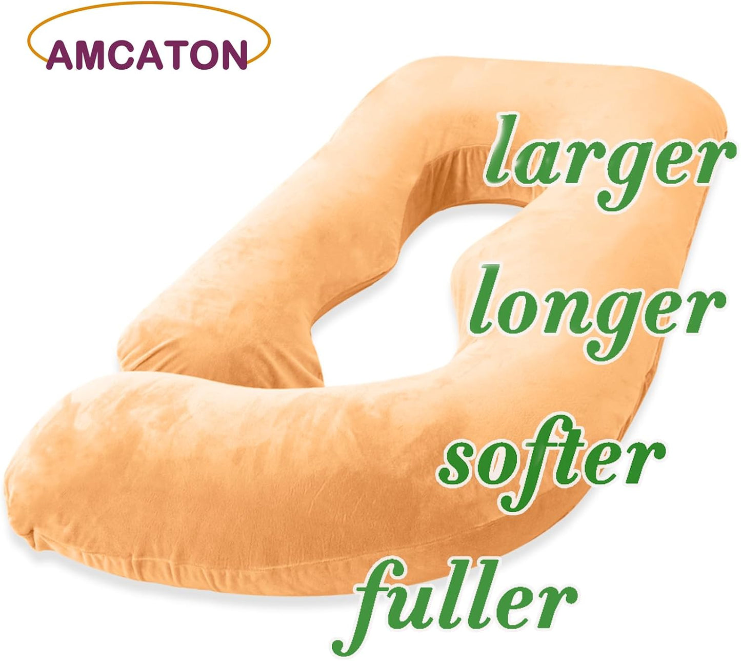60 Inch Pregnancy Pillow for Sleeping, Extra Large U Shaped Body Pillow, Maternity Pillow for Pregnant Women with Velvet Cover (Dark Grey)