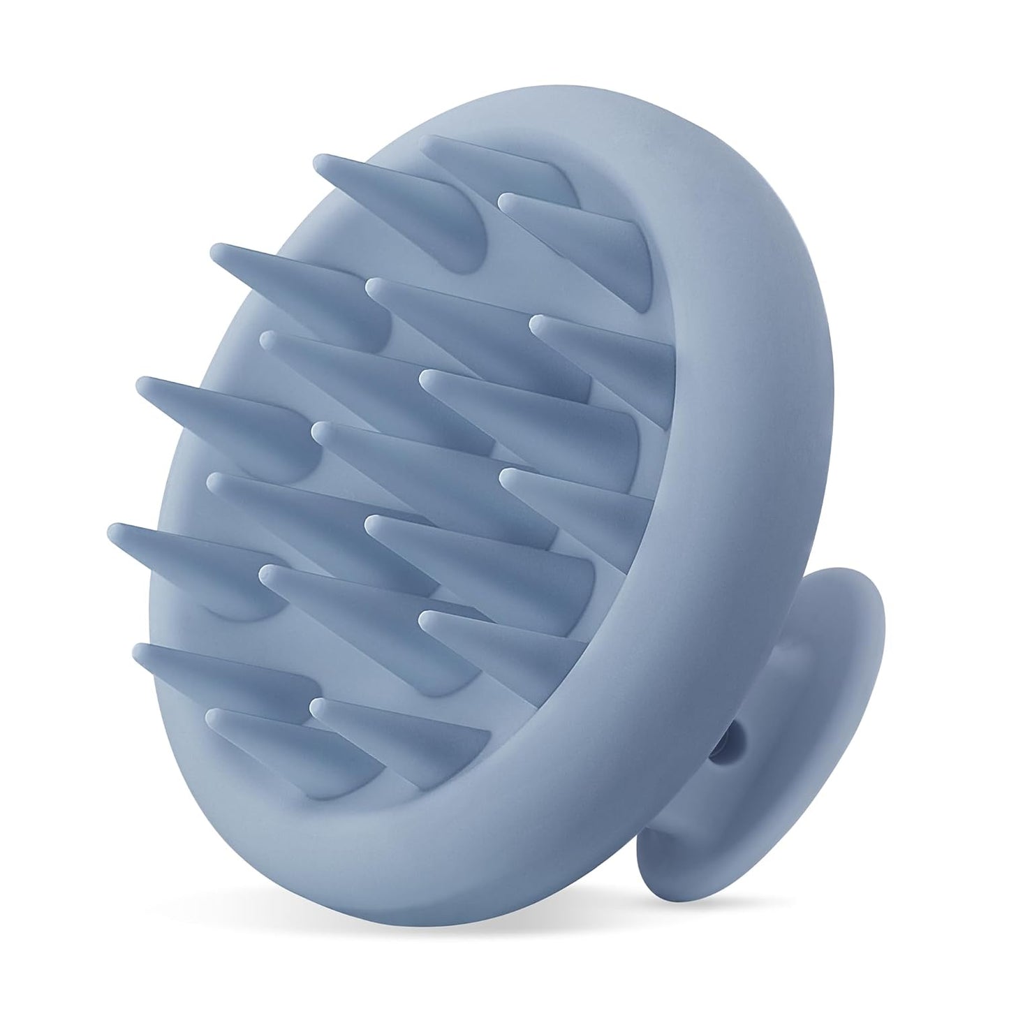 HEETA Scalp Massager Hair Growth, Scalp Scrubber with Soft Bristles, Integrated Silicone Design, Exfoliator for Dandruff Removal & Relaxation, Shampoo Brush Fit Wet Dry Hair Use, Black