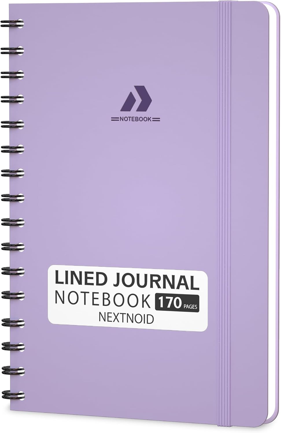 Nextnoid Lined Spiral Notebook Journal For Women & Men - A5(5.8" x 8.3") 170 Pages, Hardcover Notebooks for Work & Note Taking, College Ruled Journals for Writing - Grey