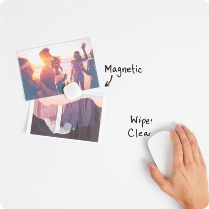 U Brands Magnetic Dry Erase Calendar White Board, 16" x 20", Silver Aluminum Frame, Includes Magnet and Marker