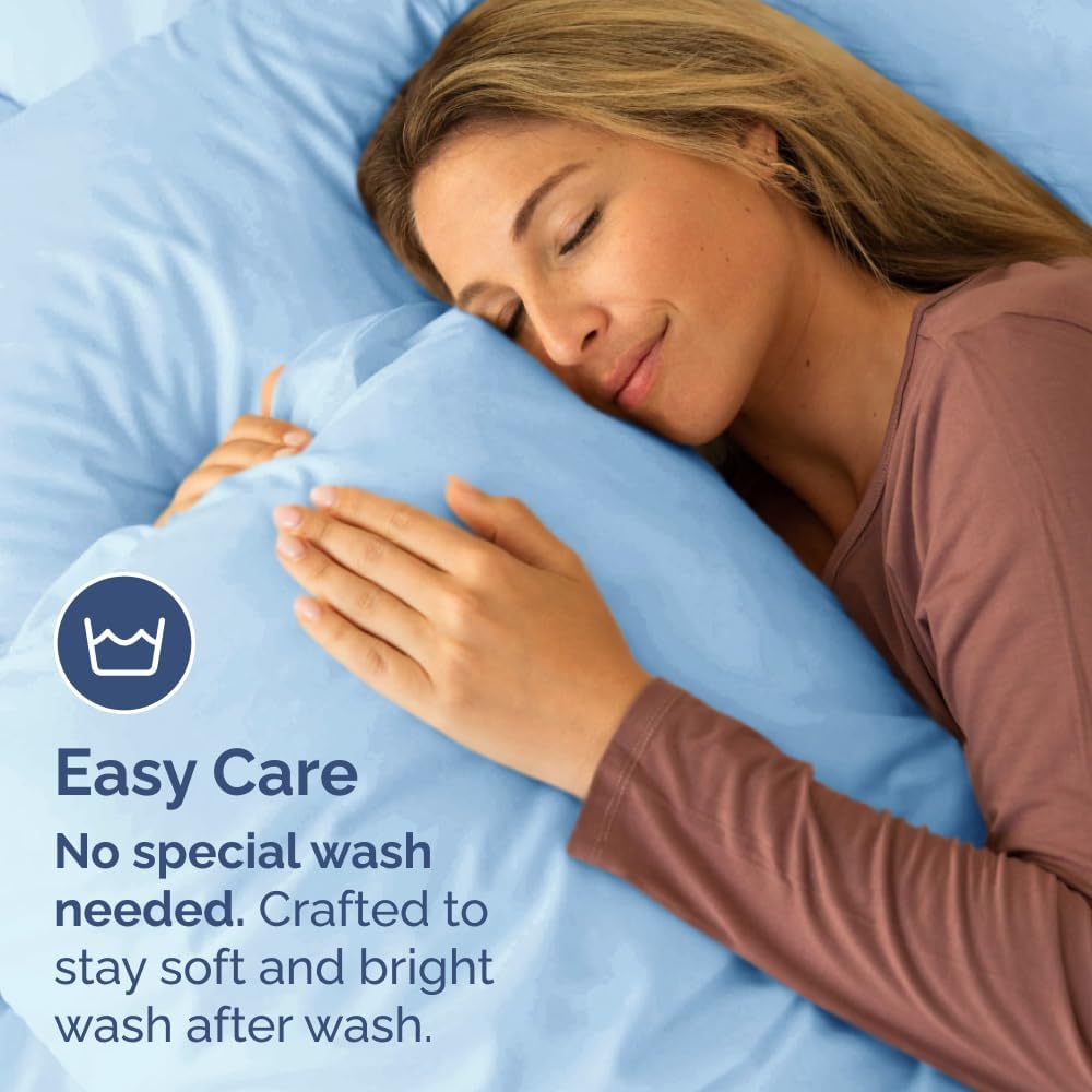 Standard Pillow Cases Set of 10 - Ultra Soft Hotel Quality Pillowcase Covers - Comfy, Cozy & Wrinkle Free - Shrink, Stain and Fade Resistant - Machine Washable Pillow Protectors - 10 Pcs Set - White - Colors A