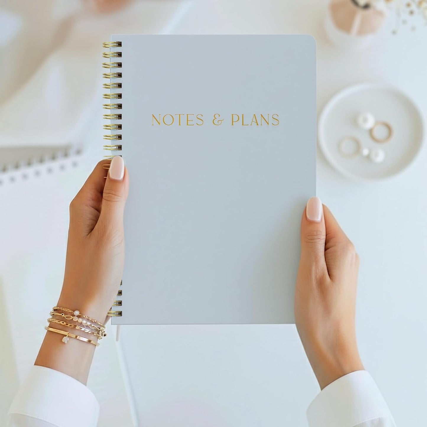 Beautiful Daily Planner And Notebook With Hourly Schedule - Spiral Notebook
