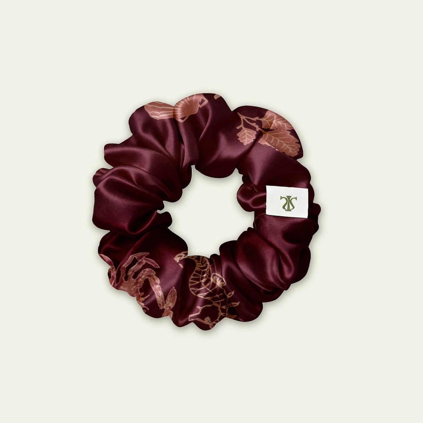 LILYSILK Silk Hair Scrunchies / Ties for Frizz & Breakage Prevention, 100% Mulberry, No Damage, Elastic ponytail Holders, 1Pc, Coffee - Colors B