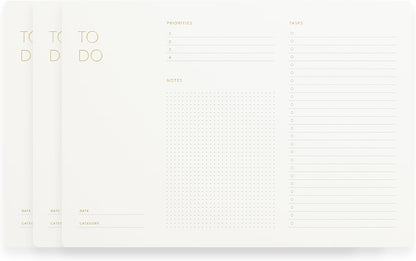 Daily Planner Notepad, A4, 52 Sheets, Undated,Time Blocking,Hourly Schedule