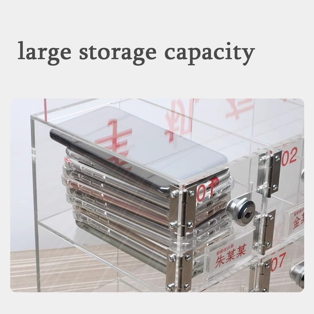 Mobile Phone Charging Stations Mobile Phone Storage Cabinet 6/12/24/36/48/60 Slots Convenient Design Mobile Phone Wall Mount Porta Phone Holder (Silver 36)
