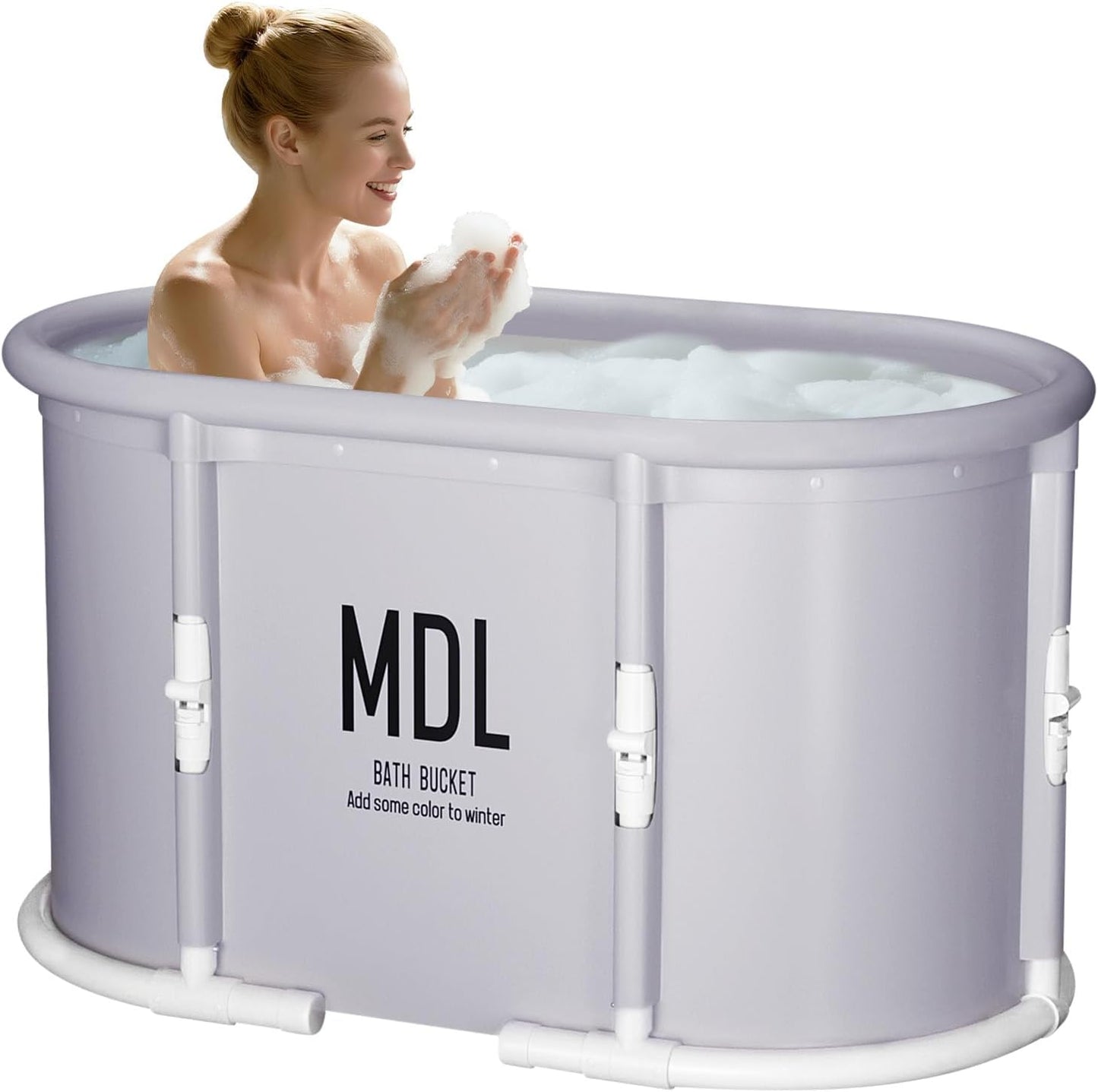 Foldable Bathtub Tray, Expandable to 80cm Acrylic Bath Tray for Tub, Bath Tub Tray Shower Storage Rack, Bath Table Trays for Bathtub (Transparent Bathtub Tray)