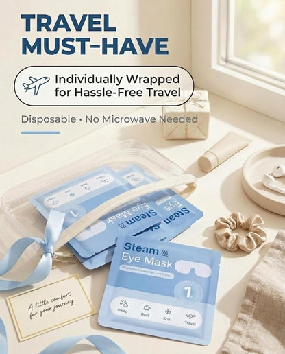 16 Pack Steam Eye Mask for Dry Eyes: Self-Heating Warm Compress for Stye Relief & Digital Eye Strain, FSA&HSA Eligible, Travel & Spa Essential, Disposable, No Microwave, Self-Care Gift, Unscented