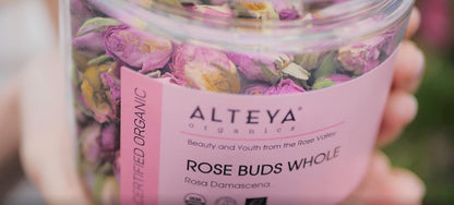 Alteya Organics Rose Bud Tea USDA Certified Organic Herbal Tea