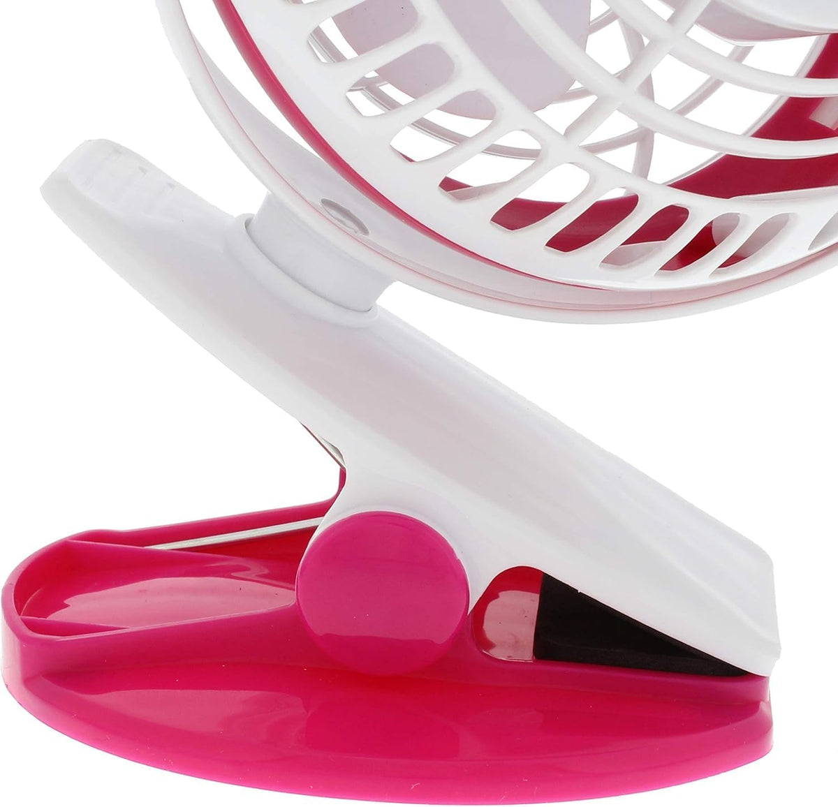 Dual Base Combo Clip or Desk Fan, USB or Battery Powered, 4 inch, Single Speed Setting, Adjustable Tilt, Lightweight