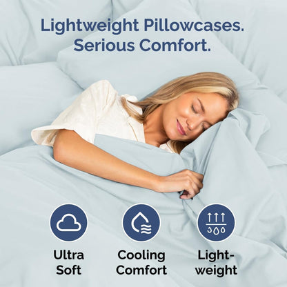 Standard Pillow Cases Set of 10 - Ultra Soft Hotel Quality Pillowcase Covers - Comfy, Cozy & Wrinkle Free - Shrink, Stain and Fade Resistant - Machine Washable Pillow Protectors - 10 Pcs Set - White - Colors B