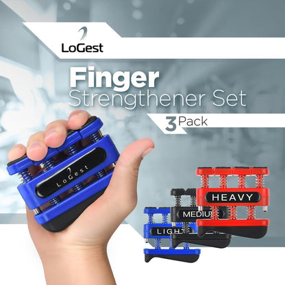 Finger Strengthener - Finger Exerciser for Forearm and Hand Strengthener - Hand Grip Workout Equipment for Musician, Rock Climbing and Therapy