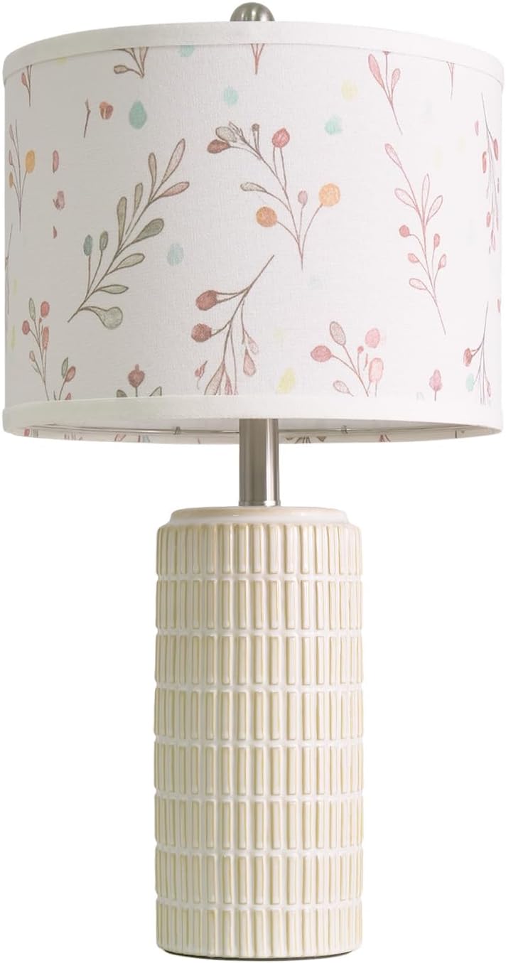 PoKat 23" Modern Ceramic Table Lamp Set of 2 for Living Room White Desk Lamps for Bedroom Farmhouse Bedside Nightstand Lamp House Warming Gifts New Home Decor End Table Lamps Gifts for Women Mom Beige