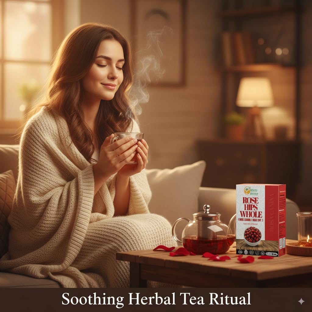 Herbs Botanica Rosehips Dried Rose Hip Herbal Tea, Homemade Sauce, Jellies, Soups, Seasoning, Syrup Vitamin C Rich 100% Naturally Dried Rosa Canina Cynorrhodon 5.30oz | Resealable Kraft Bag