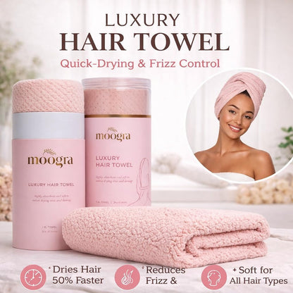 Luxury Microfiber Hair Towel Wrap for Women - Quick Dry, Super Absorbent Hair Turban, Soft & Lightweight Anti-Frizz Towel for Long, Thick & Curly Hair (Sage Green, 48" × 24")