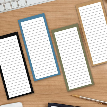 6 Pack Magnetic Notepads, Notepads Grocery List Magnet Pad for Fridge,Full Magnet Back Design Notepad for Grocery Lists, Shopping Lists, to-Do Lists(240 Sheets)