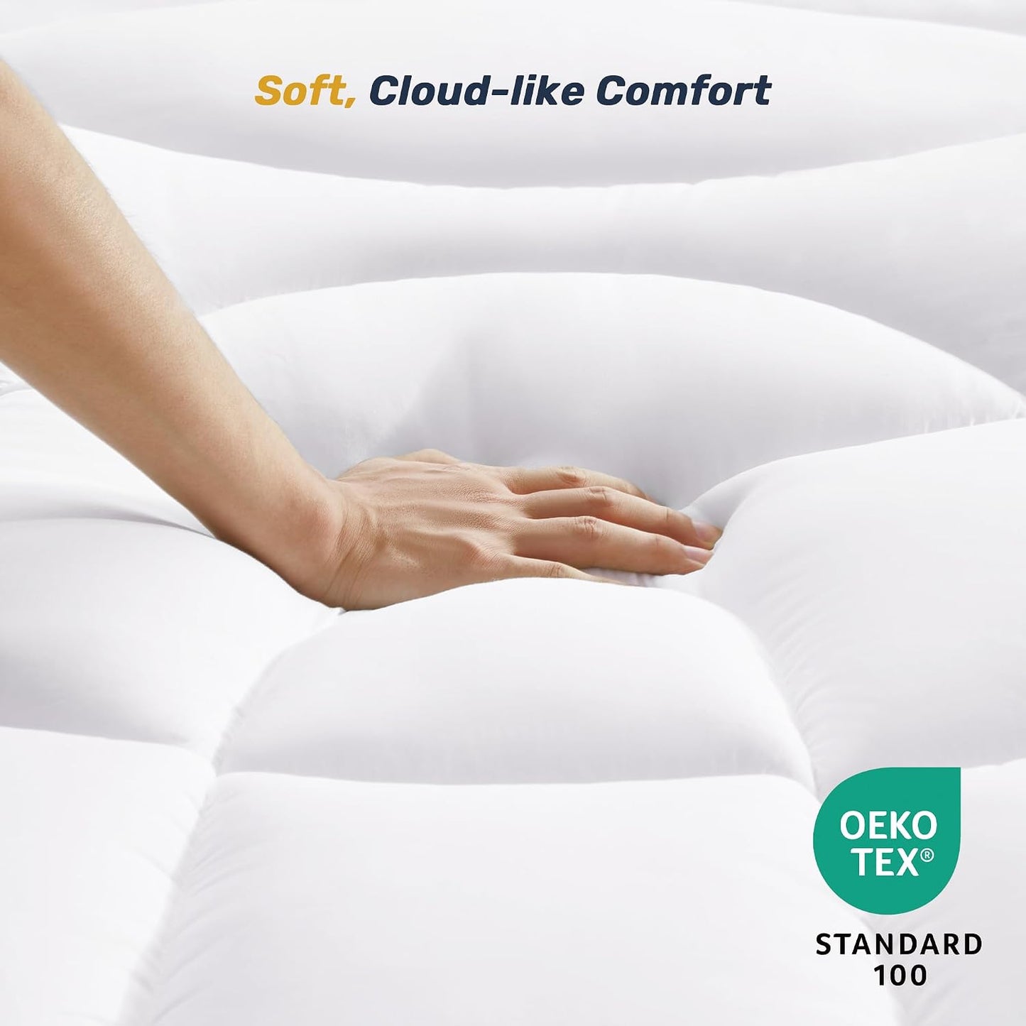 Unikome Ultra Soft Waterproof Mattress Pad King, Cooling Mattress Protector for Hot Sleepers, 5-Layers Noiseless Washable Mattress Cover with 8"-21" Deep Pocket (Light Blue, 78x80)