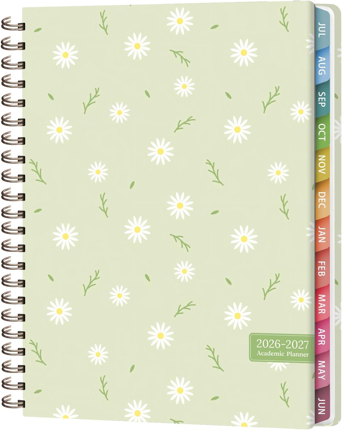 Planner 2026-2027, Weekly and Monthly Calendar Planner, JUL 2026 - JUN 2027 | Academic Year, Daily Agenda Book, A5(6.3'' x 8.5''), Sprial Bound, Inner Pocket, Office School Use