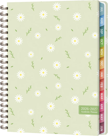 Planner 2026-2027, Weekly and Monthly Calendar Planner, JUL 2026 - JUN 2027 | Academic Year, Daily Agenda Book, A5(6.3'' x 8.5''), Sprial Bound, Inner Pocket, Office School Use