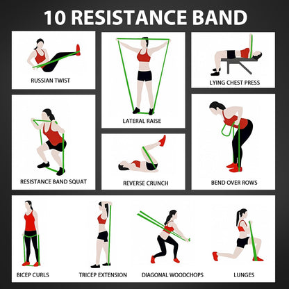 Resistance Bands for Pull Up Assist, Stretch Bands & Exercise Workout Set