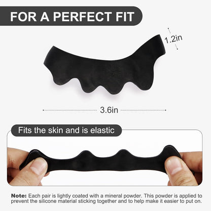 White Gel Toe Separators for Bunions and Hammertoes – 1 Pairs