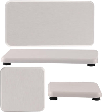 NiuYichee Set of 4 Water Absorbent Diatomite Coasters, Diatomaceous Earth Kitchen Soap Dish, Bathroom Trays, Water Absorbing Stone Used for Hand Soaps & Plants & Toiletries in The Modern Home