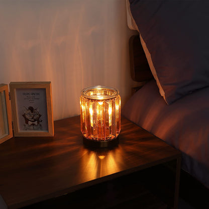 Melting Heater Electric Burning Wax Burner Electric Essential Oil Warmer Incense Wax Melt Warmer Night Light Aroma Decorative Lamp for Gifts & Decor(Golden)