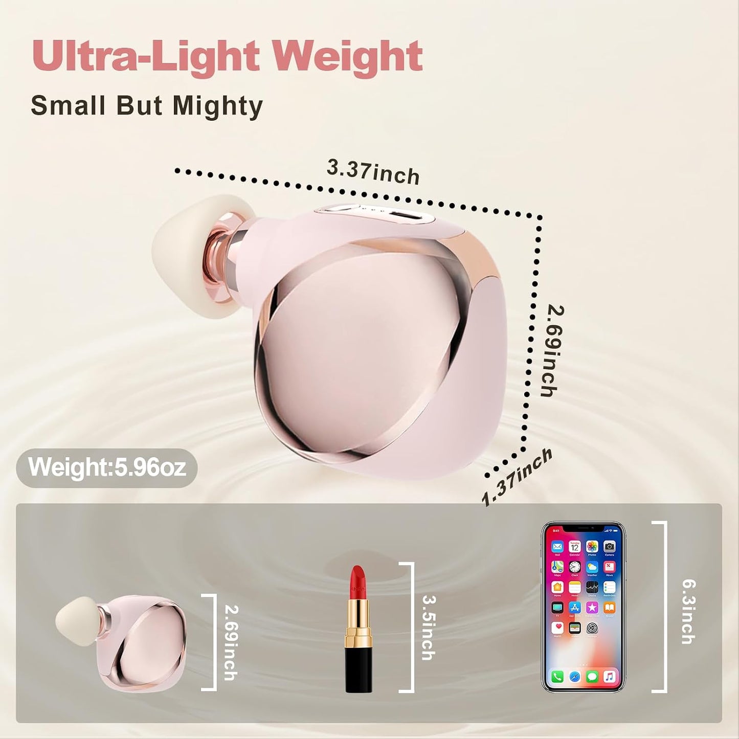 DEITY Mini Massage Gun, Small Handheld Travel Massager with Percussion Deep Tissue, 3 Adjustable Speeds & Smart Power Response, Portable Pocket Massage Gun for Gym & Office