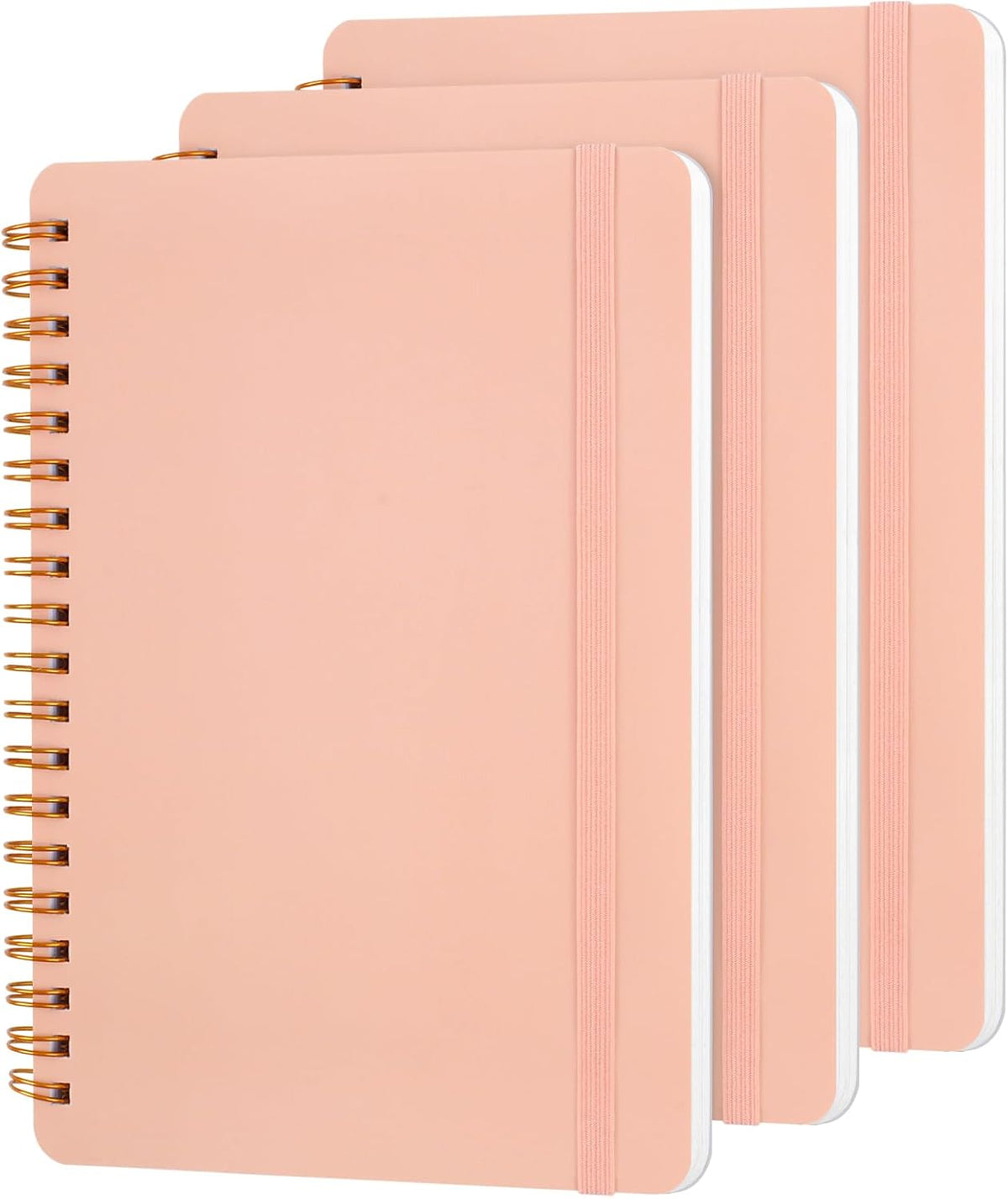 Utron 3 PCS Small Spiral Notebook 5x7, Notebooks for Note Taking, Morandi Spiral Journal Notebook, Work Notebook Small Notebooks 5x7 with Strap, Cute Notebooks for Women 70 Sheets/Note Books