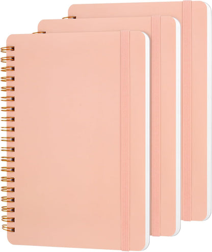 Utron 3 PCS Small Spiral Notebook 5x7, Notebooks for Note Taking, Morandi Spiral Journal Notebook, Work Notebook Small Notebooks 5x7 with Strap, Cute Notebooks for Women 70 Sheets/Note Books