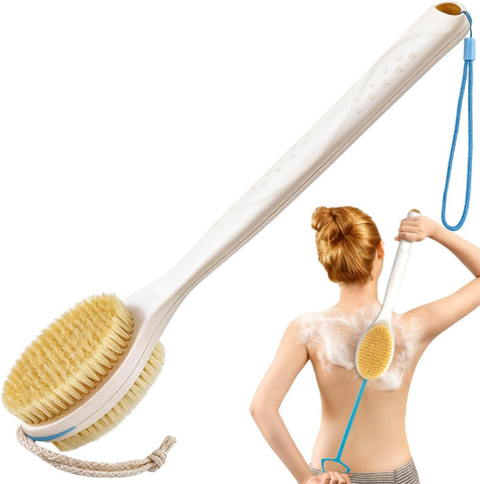 Extendable Back Scrubber for Shower - 17.5"-31.9", Stiff & Soft