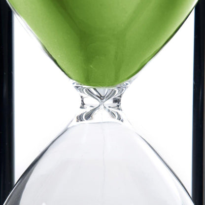 60 Minutes Hourglass, Wood Sand Timer, White | 4 x 4 x 8 inch Sand Clock