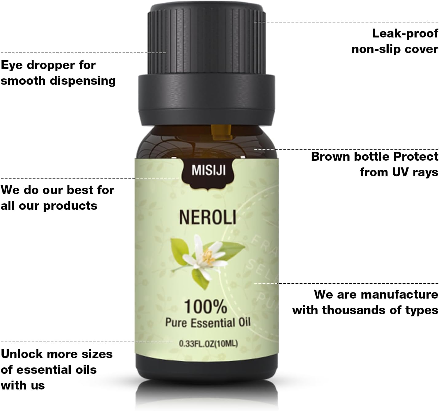 Essential Oils Set Top 6 Aromatherapy-Essential Oils for Diffuser for Home,Air Freshening Diffuser Oils Scents for Aromatherapy,Laundry,Candle&Soap Making,Humidifiers 6 X 10ML