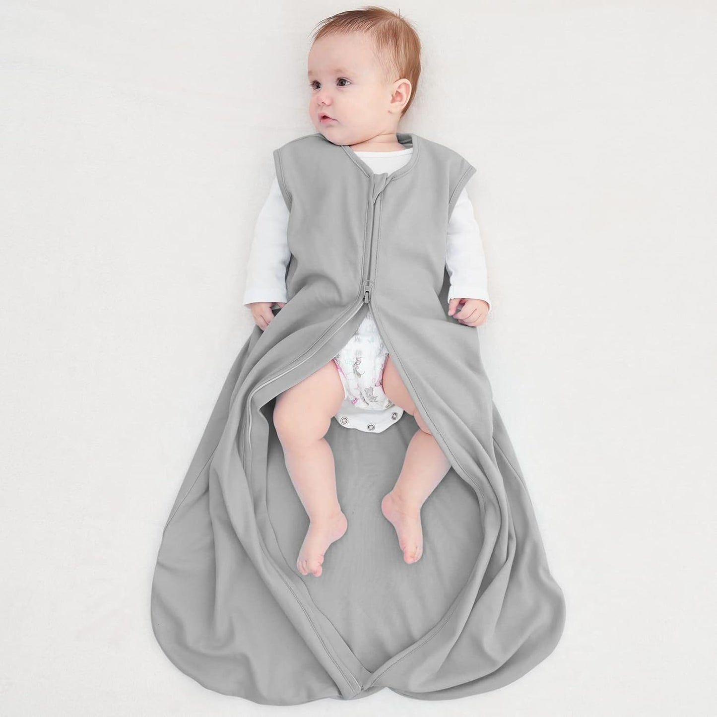 Yoofoss Baby Sleep Sack Baby Wearable Blanket 100% Cotton 2-Way Zipper Toddler Sleeping Sack