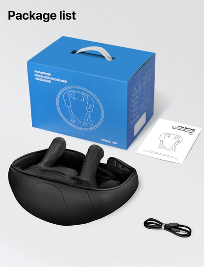 MASGRE Shiatsu Neck and Shoulder Massager with Heat for Pain Relief