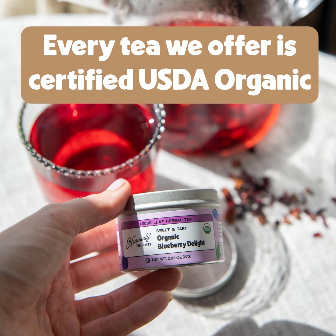 Heavenly Tea Leaves Organic 9 Flavor Variety Pack, Loose Leaf Gift Sampler
