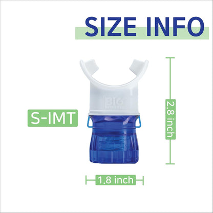 Bigbreathe S-IMT | Compact Inspiratory Muscle Trainer for Lung Strength & Endurance | Adjustable Resistance Breathing Trainer for Athletes, Fitness & Respiratory Health