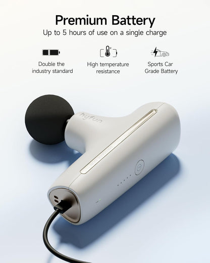 H1 Super Mini Massage Gun, Compact Portable Deep Tissue Massage Gun, Pocket-Sized Sports Travel Massager, Percussion Muscle Massager Gun for Home, Gym, Office, Black