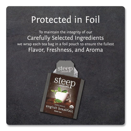 steep by Bigelow Organic English Breakfast Tea, 20 Count Box