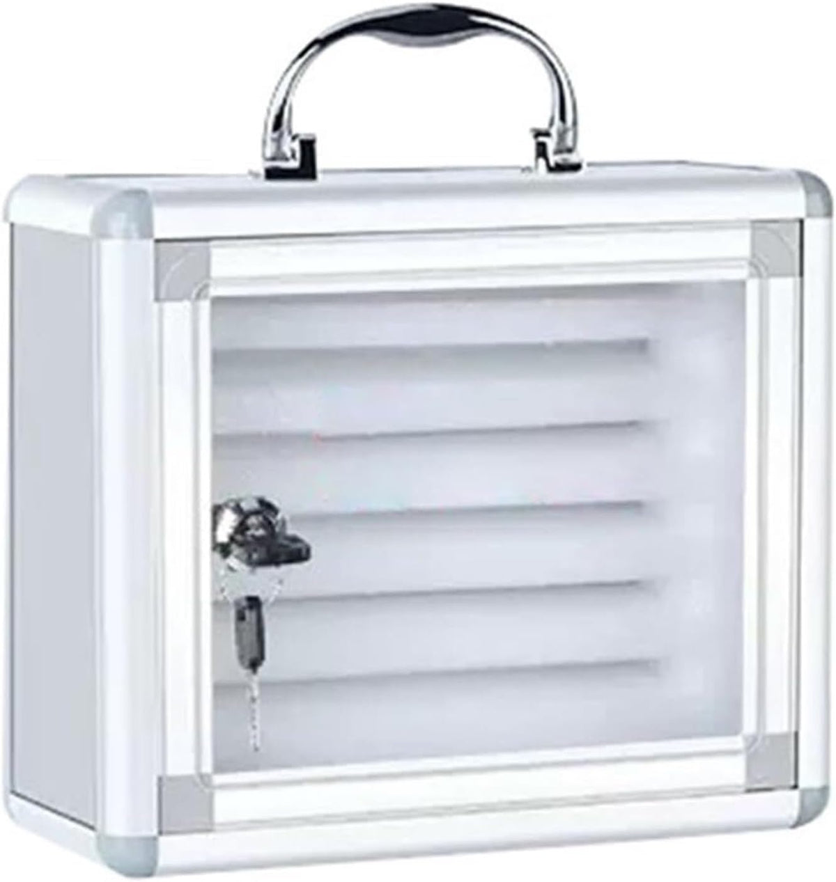 Portable Phone Charging Station with Slots for Classroom & Factory Use-Ideal for Schools,Nizes & Stores Mobile Devices Efficiently,Silver-6A