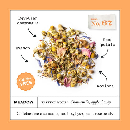 Steven Smith Teamaker Lullaby No. 40, Chamomile, Lemongrass, Lavender, Ashwagandha, Caffeine-Free, Organic Relaxing & Bedtime Wellness, Sugar-Free, Herbal Tea Bags, 15 Sachets, 0.95oz each